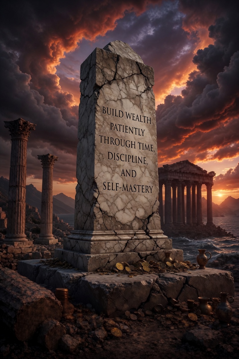 Build wealth patiently through time discipline and self-mastery